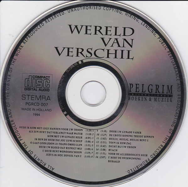 Rolof Mulder : Wereld Van Verschil (CD, Album)