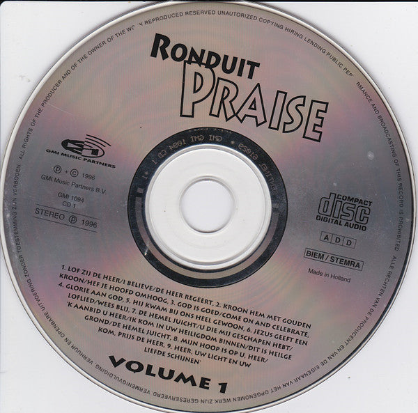 Ronduit Praise Band : Ronduit Praise Volume 1 & 2 (2xCD, Comp)