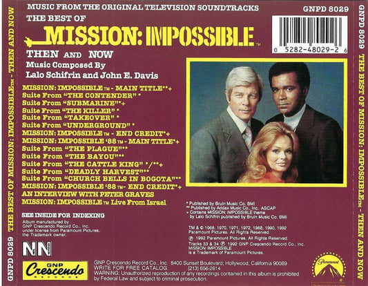 Lalo Schifrin And John Davis (5) : The Best Of Mission: Impossible - Then And Now (CD, Comp, RE, RM)