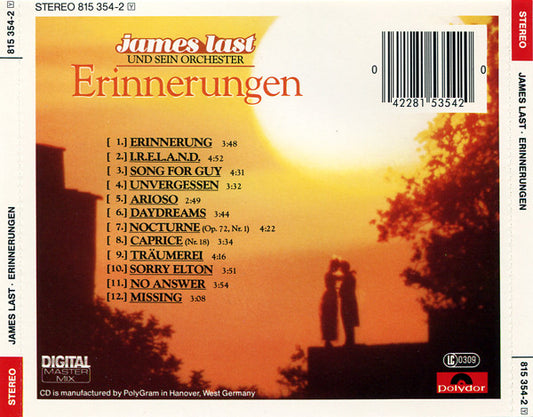 Orchester James Last : Erinnerungen (CD, Album)