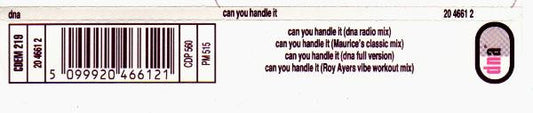 DNA Featuring Sharon Redd : Can You Handle It (CD, Maxi)