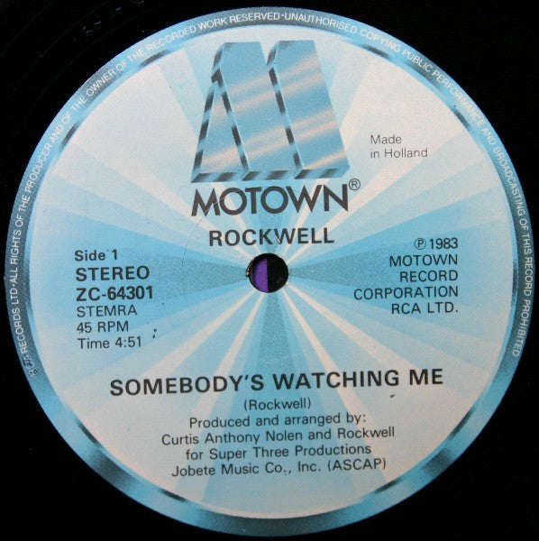 Rockwell : Somebody's Watching Me (12")