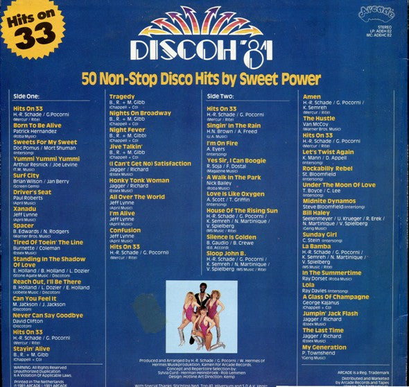 Sweet Power : Discoh '81 - 50 Non-Stop Disco Hits (LP, Album, Mixed)