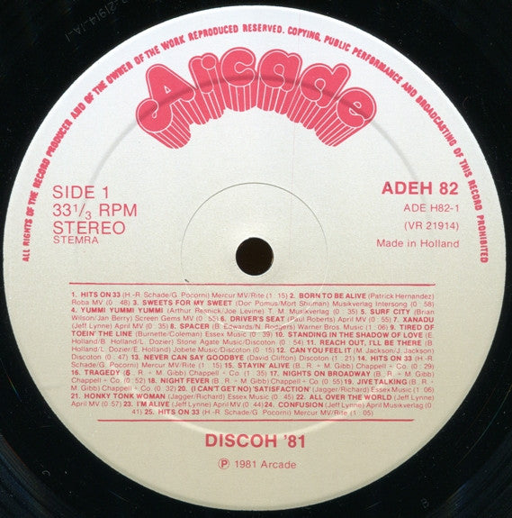 Sweet Power : Discoh '81 - 50 Non-Stop Disco Hits (LP, Album, Mixed)