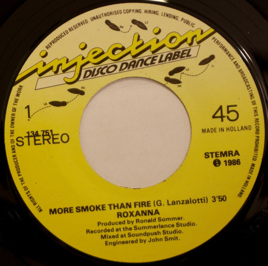 Roxanna : More Smoke Than Fire (7", Single)