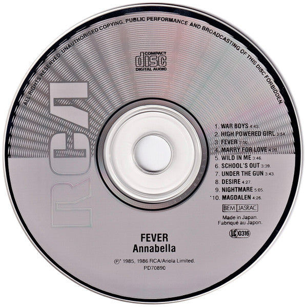 Annabella Lwin : Fever (CD, Album)