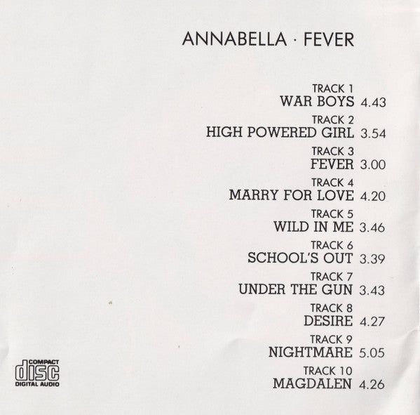 Annabella Lwin : Fever (CD, Album)