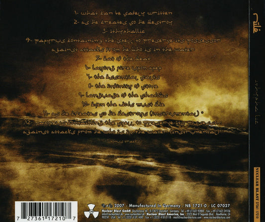 Nile (2) : Ithyphallic (CD, Album, Ltd, Dig)