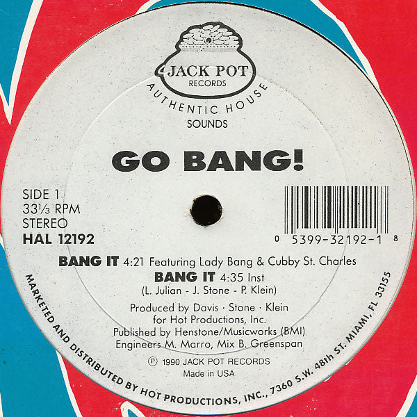 Go Bang : Bang It (12", whi)