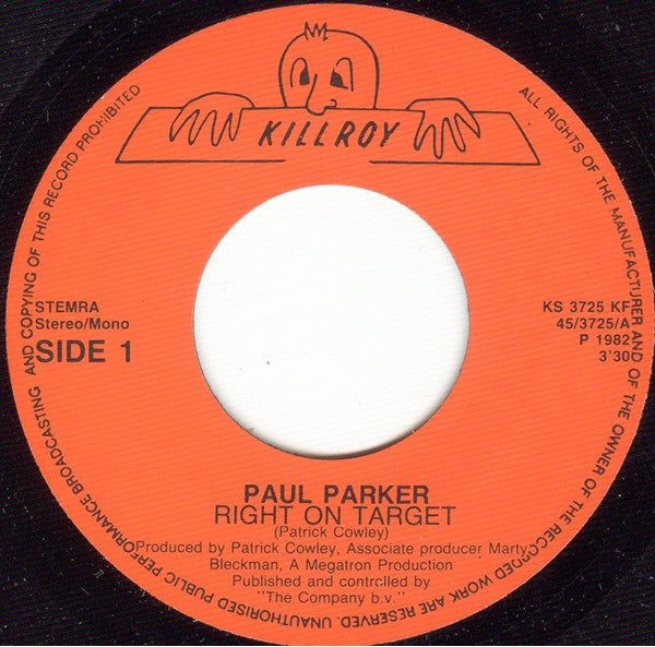 Paul Parker : Right On Target (7")