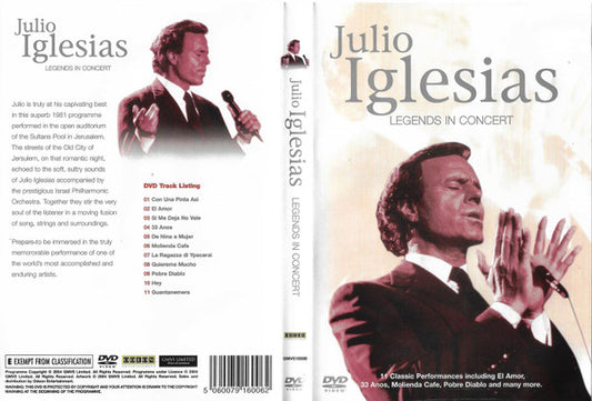 Julio Iglesias : Legends In Concert (DVD-V)