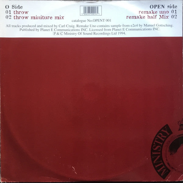 Carl Craig Presents Paperclip People : Throw / Remake (Uno) (12")