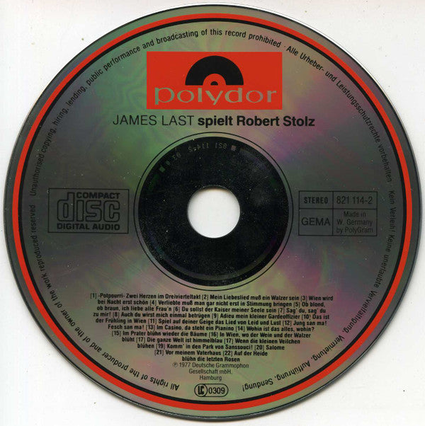 James Last : James Last Spielt Robert Stolz (CD, Album, RE)