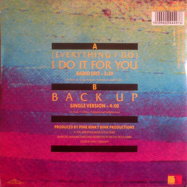 Wood Robbin Feat. Prinzezz : (Everything I Do) I Do It For You (7", Single)