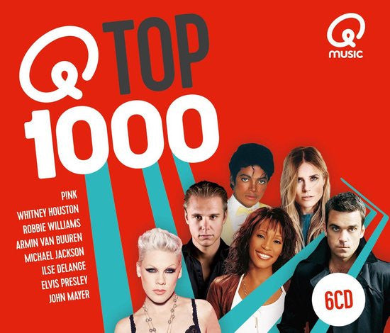 Various : QMusic Top 1000 - 2018  (6xCD, Comp)