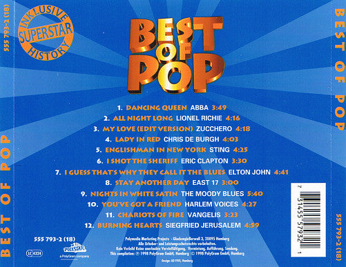 Various : Best Of Pop (CD, Comp)