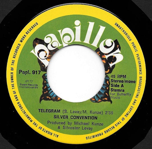 Silver Convention : Telegram (7", Single)
