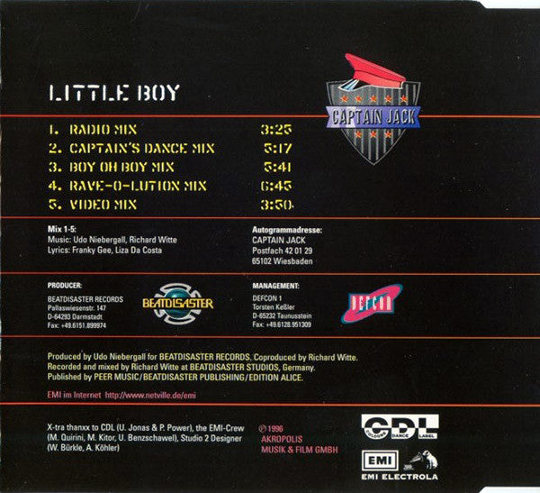 Captain Jack : Little Boy (CD, Maxi)