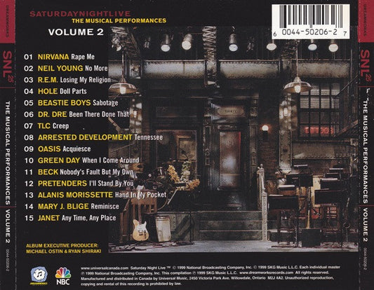 Various : SNL25 - Saturday Night Live, The Musical Performances Volume 2 (CD, Comp)