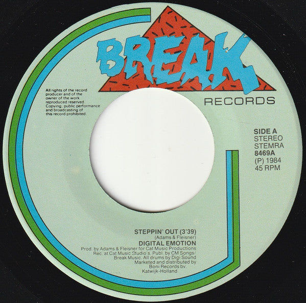 Digital Emotion : Steppin' Out (7")