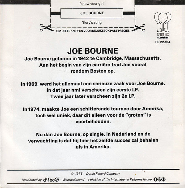 Joe Bourne : Show Your Girl (7", Single)