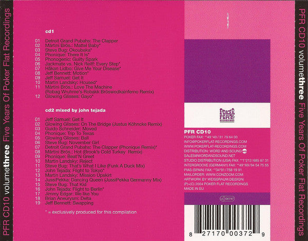 Various : Volume Three - Five Years Of Poker Flat Recordings (CD, Comp + CD, Mixed)