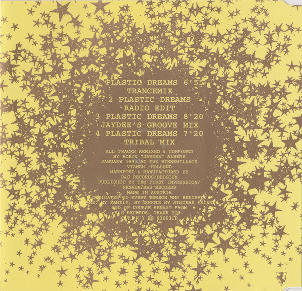 Jaydee : Plastic Dreams (The Remixes) (CD, Maxi)