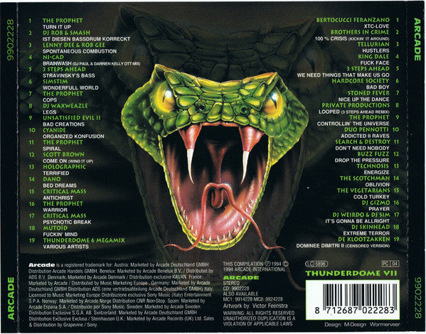 Various : Thunderdome VII (Injected With Poison) (2xCD, Comp)