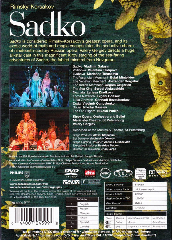 Nikolai Rimsky-Korsakov : Sadko (DVD-V, NTSC)
