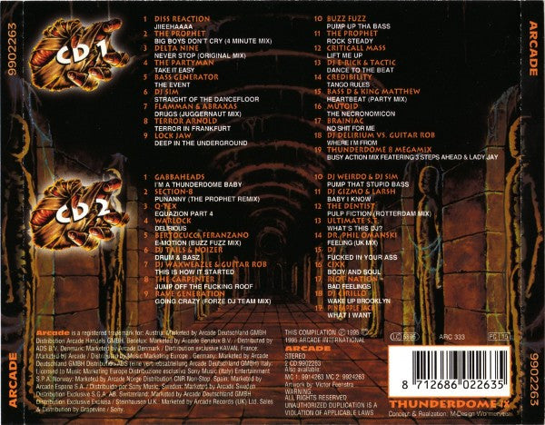 Various : Thunderdome IX (The Revenge Of The Mummy) (2xCD, Comp)