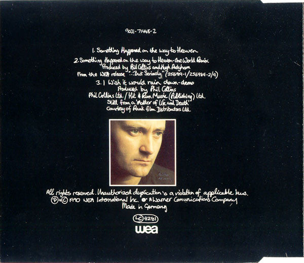 Phil Collins : Something Happened On The Way To Heaven (CD, Single)