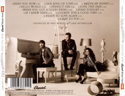 Lady Antebellum : Need You Now (CD, Album)