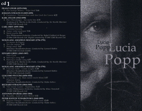 Lucia Popp : Lucia Popp (2xCD, Comp, RE)