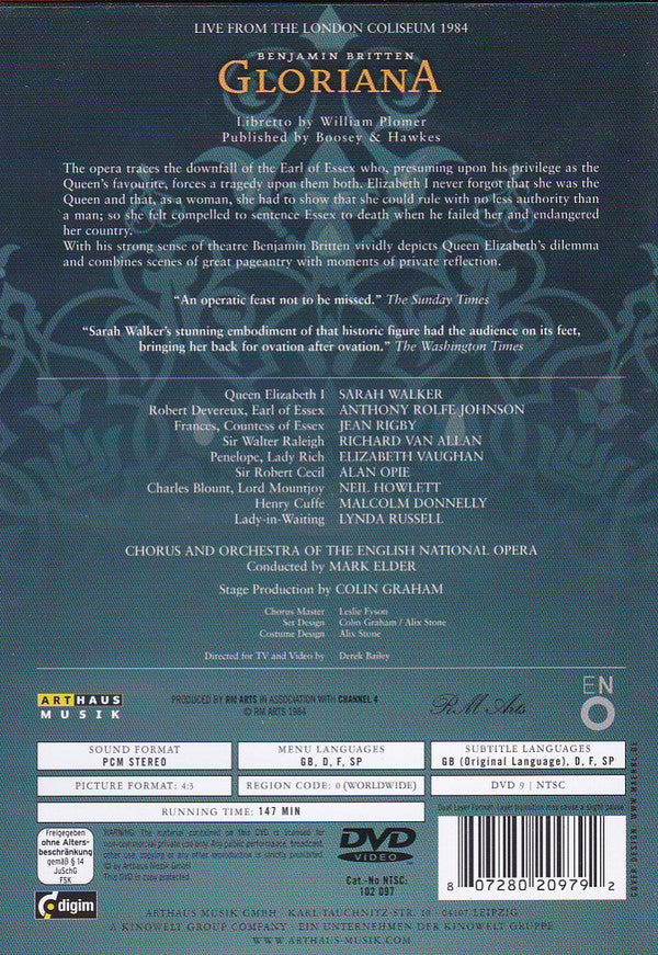 Benjamin Britten : Gloriana (DVD-V, NTSC)