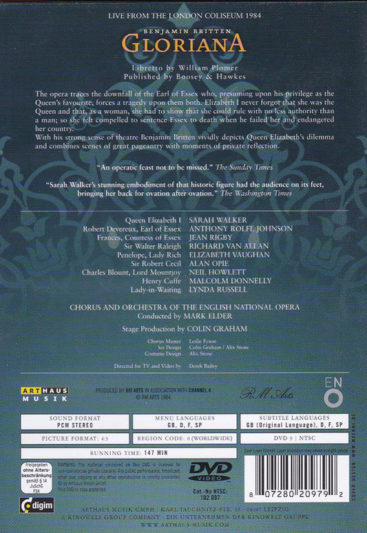 Benjamin Britten : Gloriana (DVD-V, NTSC)