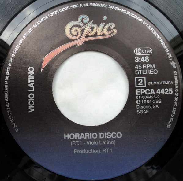 Vicio Latino : ¿Sabes Que Hora Es? (7")
