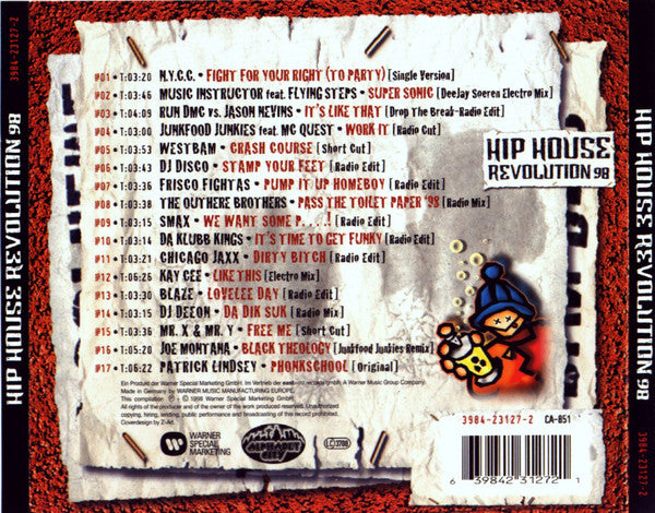 Various : Hip House Revolution 98 (CD, Comp)
