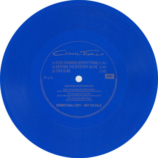 Climie Fisher : Love Changes (Everything) (Flexi, 7", S/Sided, Promo, Blu)