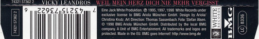 Vicky Leandros : Weil Mein Herz Dich Nie Mehr Vergisst (CD, Single)