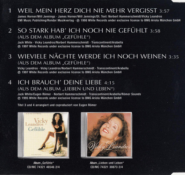 Vicky Leandros : Weil Mein Herz Dich Nie Mehr Vergisst (CD, Single)