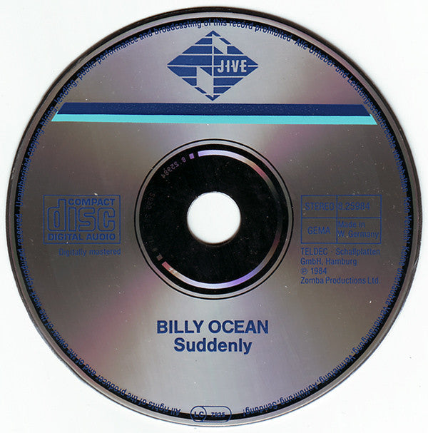 Billy Ocean : Suddenly (CD, Album)