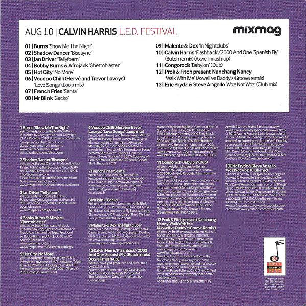Calvin Harris : L.E.D. Festival Presents Calvin Harris (CD, Mixed, Car)