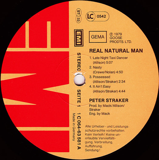 Peter Straker : Real Natural Man (LP, Album)