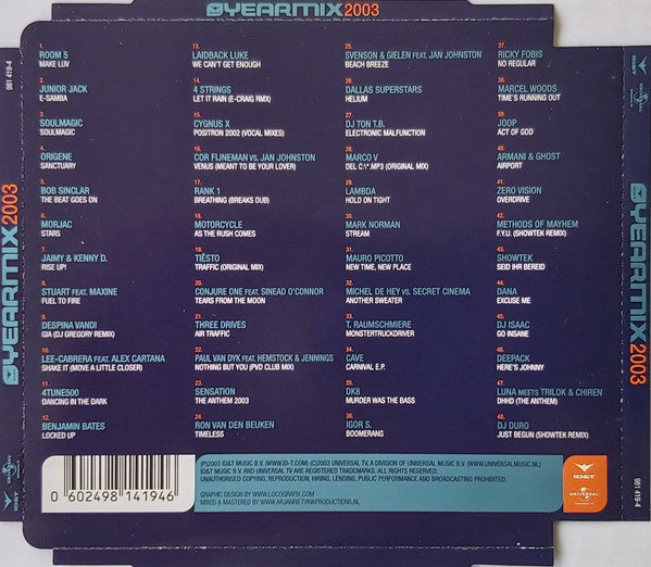 Various : ID&T Yearmix 2003 (CD, Mixed)