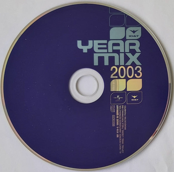 Various : ID&T Yearmix 2003 (CD, Mixed)