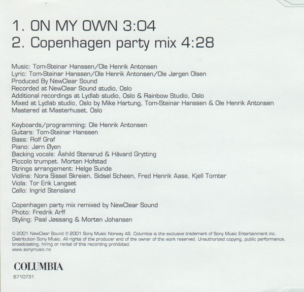 Haldor Laegreid : On My Own (CD, Single)