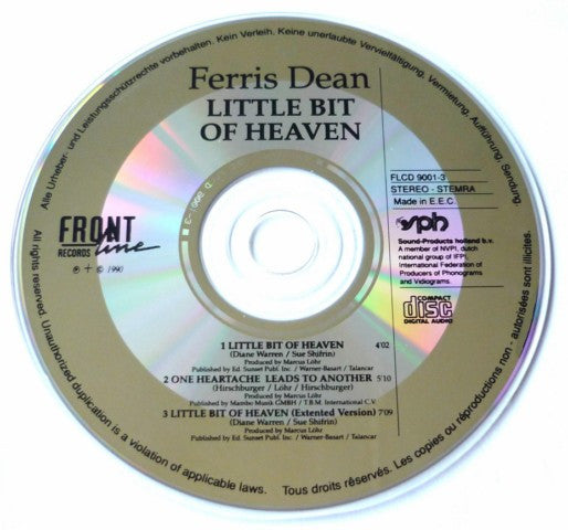 Ferris Dean : Little Bit Of Heaven (CD, Maxi)