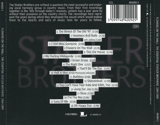 The Statler Brothers : Flowers On The Wall: The Essential Statler Brothers 1964–1969 (CD, Comp)