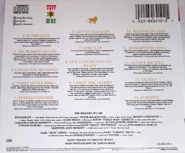 Bob Marley & The Wailers : Legend (The Best Of Bob Marley And The Wailers) (CD, Comp, RM)