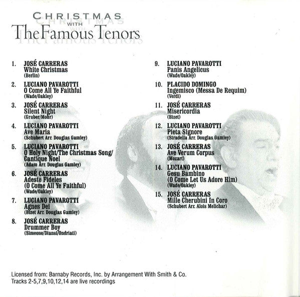 Various : Christmas With The Famous Tenors (CD, Comp)